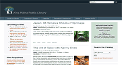 Desktop Screenshot of ainahainalibrary.org