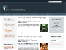 Tablet Screenshot of ainahainalibrary.org